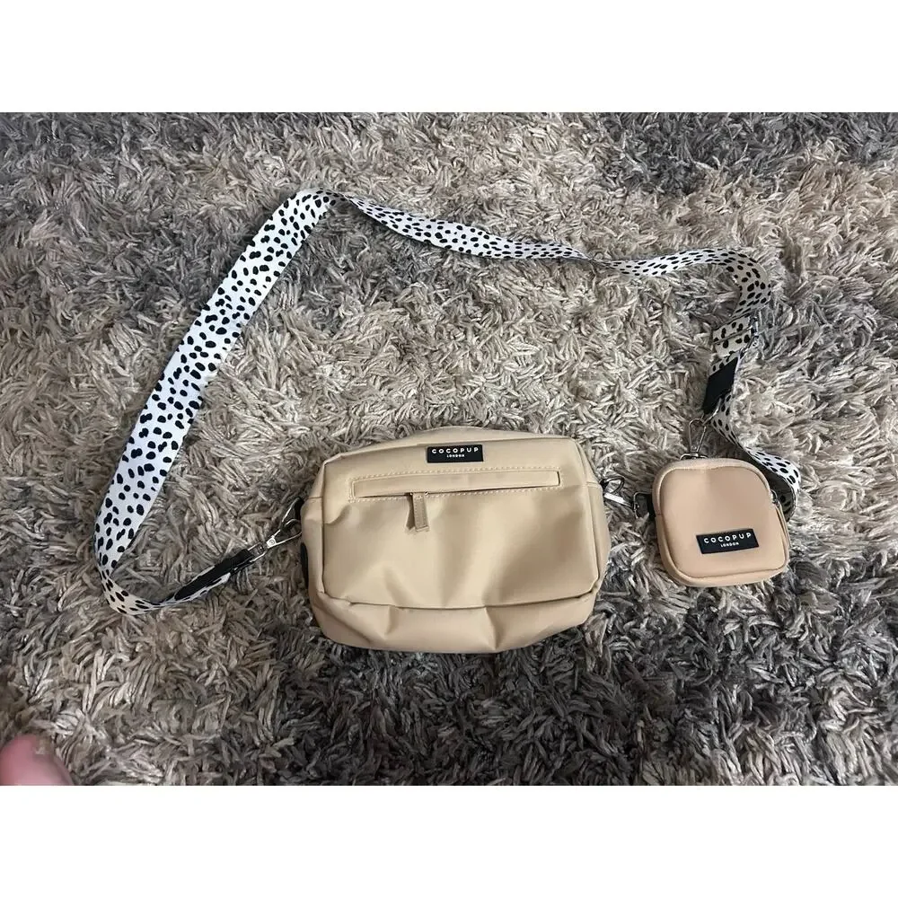Cocopup London Dog Walking Bag - Caramel Latte Bag With Strap